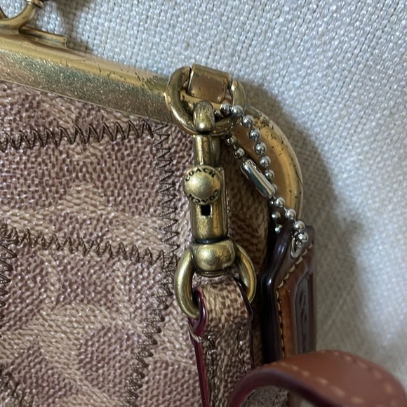 Coach Double Frame Crossbody With Signature Patchwork - Picture 6 of 12